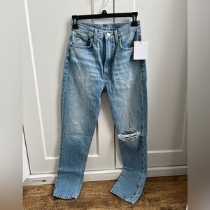 NWT Etica Organic Cotton Jeans Marcella High Rise Slim in Rip Current Slim Jean